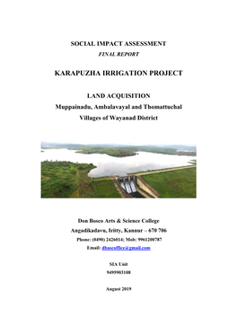 Karapuzha Irrigation Project