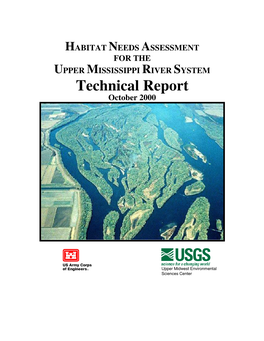 HABITAT NEEDS ASSESSMENT for the UPPER MISSISSIPPI RIVER SYSTEM Technical Report October 2000