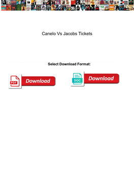 Canelo Vs Jacobs Tickets