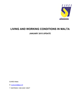 Living and Working Conditions in Malta