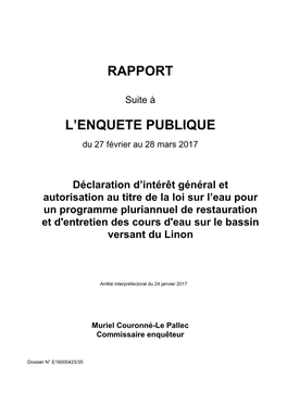 L'enquete Publique