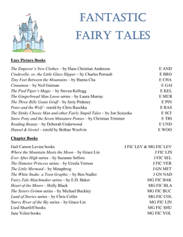 Fantastic Fairy Tales