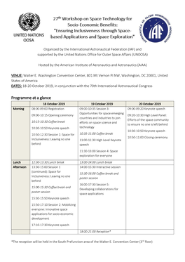 IAF) and Supported by the United Nations Office for Outer Space Affairs (UNOOSA