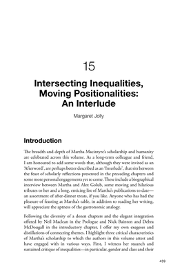 15. Intersecting Inequalities, Moving Positionalities
