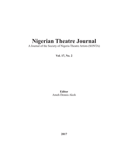 Feminism and the Change Mantra in Akinwunmi Isola's Dramatic Text 135 of Madam Efunroye Tinubu: the Iyalode Egba – Idowu Kojusotito Olatunji