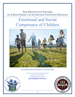 Protective Factor 6: Social and Emotional Competence of Children