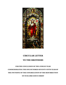 Circular Letter to the Brothers