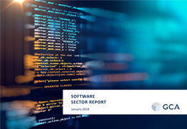 Software Sector Summary Report