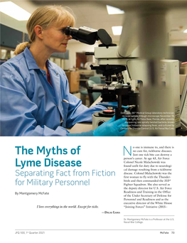 The Myths of Lyme Disease: Separating Fact from Fiction for Military Personnel