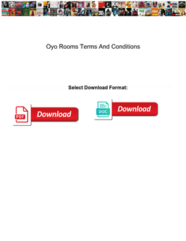 Oyo Rooms Terms and Conditions