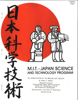Japan Science and Technology Program