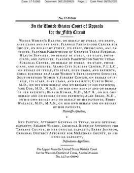 In the United States Court of Appeals for the Fifth Circuit