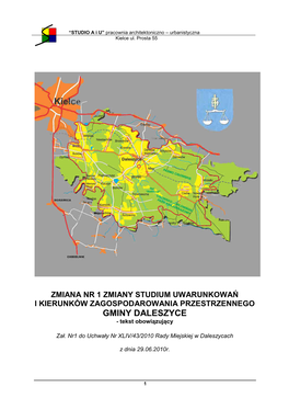 GMINY DALESZYCE - Tekst Obowi Ązuj Ący