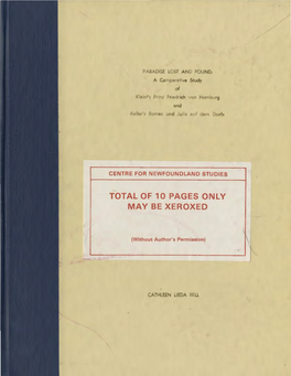 Total of 10 Pages Only May Be Xeroxed
