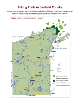 Hiking Trails in Bayfield County