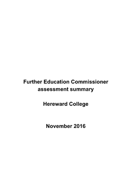 Hereward College