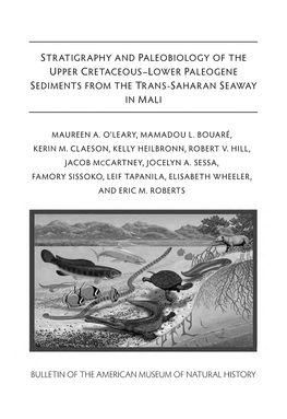 Stratigraphy and Paleobiology of the Upper Cretaceous-Lower Paleogene Sediments from the Trans-Saharan Seaway in Mali