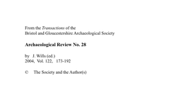 Archaeological Review No. 28 by J