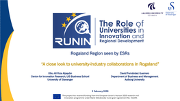 Rogaland Region Seen by Esrs