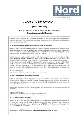 Note Aux Rédactions