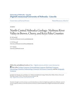 North-Central Nebraska Geology: Niobrara River Valley in Brown, Cherry, and Keya Paha Counties R