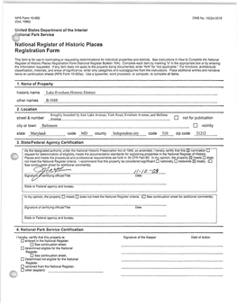 National Register of Historic Places Registration Form