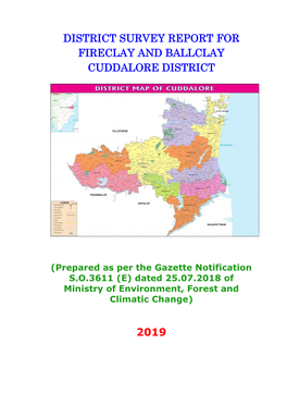 District Survey Report for Fireclay and Ballclay Cuddalore District