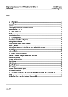 Strategic Development Locations Design Brief Spds and Infrastructure Delivery and Sustainability Appraisal Contributions SPD Wokingham Borough Council