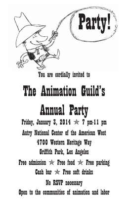 The Animation Guild's Annual Party