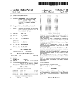 (12) United States Patent (10) Patent No.: US 7,582,677 B2 Korte Et Al