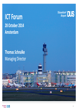 ICT Forum 28 October 2014 Amsterdam