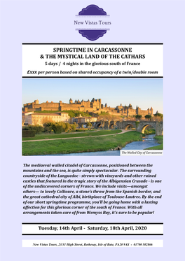 Springtime in Carcassonne & the Mystical Land of The