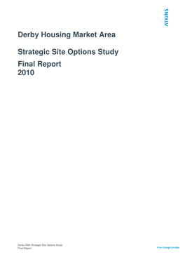 Derby HMA Strategic Site Options Study 2010