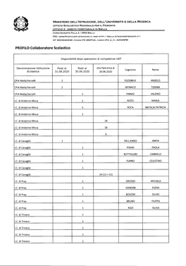 PROFILO Collaboratore Scolastico