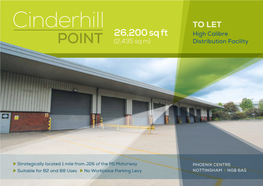 26,200 Sq Ft High Calibre POINT (2,435 Sq M) Distribution Facility