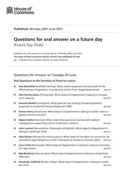 View Future Day Orals PDF File 0.11 MB