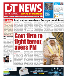 Arab Nations Condemn Budaiya Bomb Blast DT News Network Injuries to Five Policemen