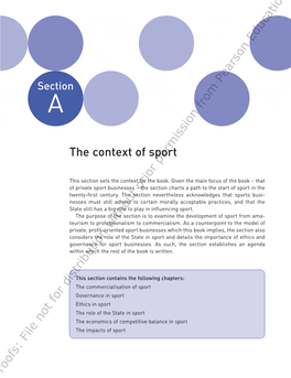 The Context of Sport Permission