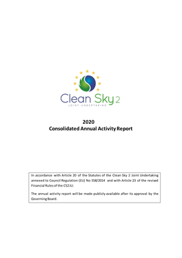 2020 Consolidated Annual Activity Report