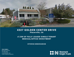 4327 GOLDEN CENTER DRIVE Placerville, CA