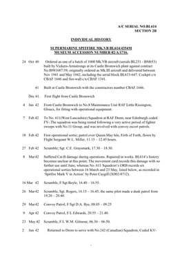 A/C Serial No.Bl614 Section 2B