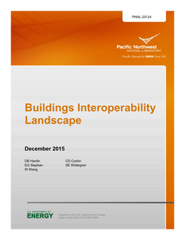 Buildings Interoperability Landscape