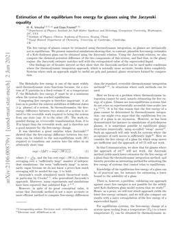 Arxiv:2106.00879V1 [Cond-Mat.Stat-Mech] 2 Jun 2021 Have Been Reported That Validated Eqn