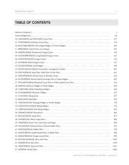 Table of Contents