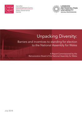 Unpacking Diversity: Barriers and Incentives to Standing for Election to the National Assembly for Wales