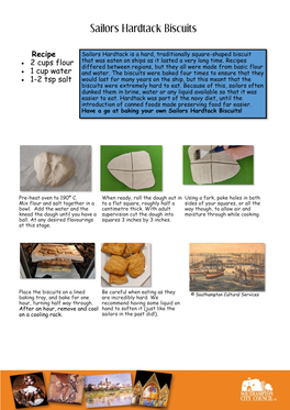 Sailors Hardtack Biscuits