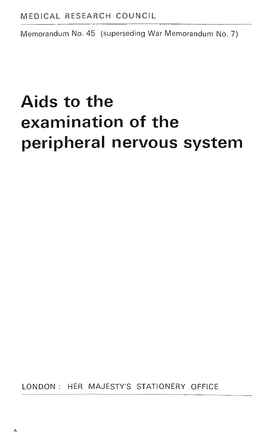 Aids to the Examination of the Peripheral Nervous System