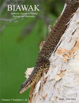 BIAWAK Quarterly Journal of Varanid Biology and Husbandry