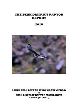 The Peak District Raptor Report 2018