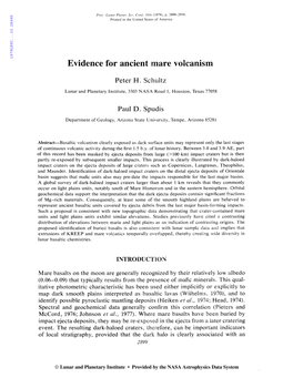 Evidence for Ancient Mare Volcanism